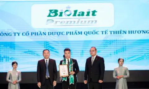 Sữa dinh dưỡng Biolait nhận giải thưởng Thương hiệu số 1 Việt Nam 2024